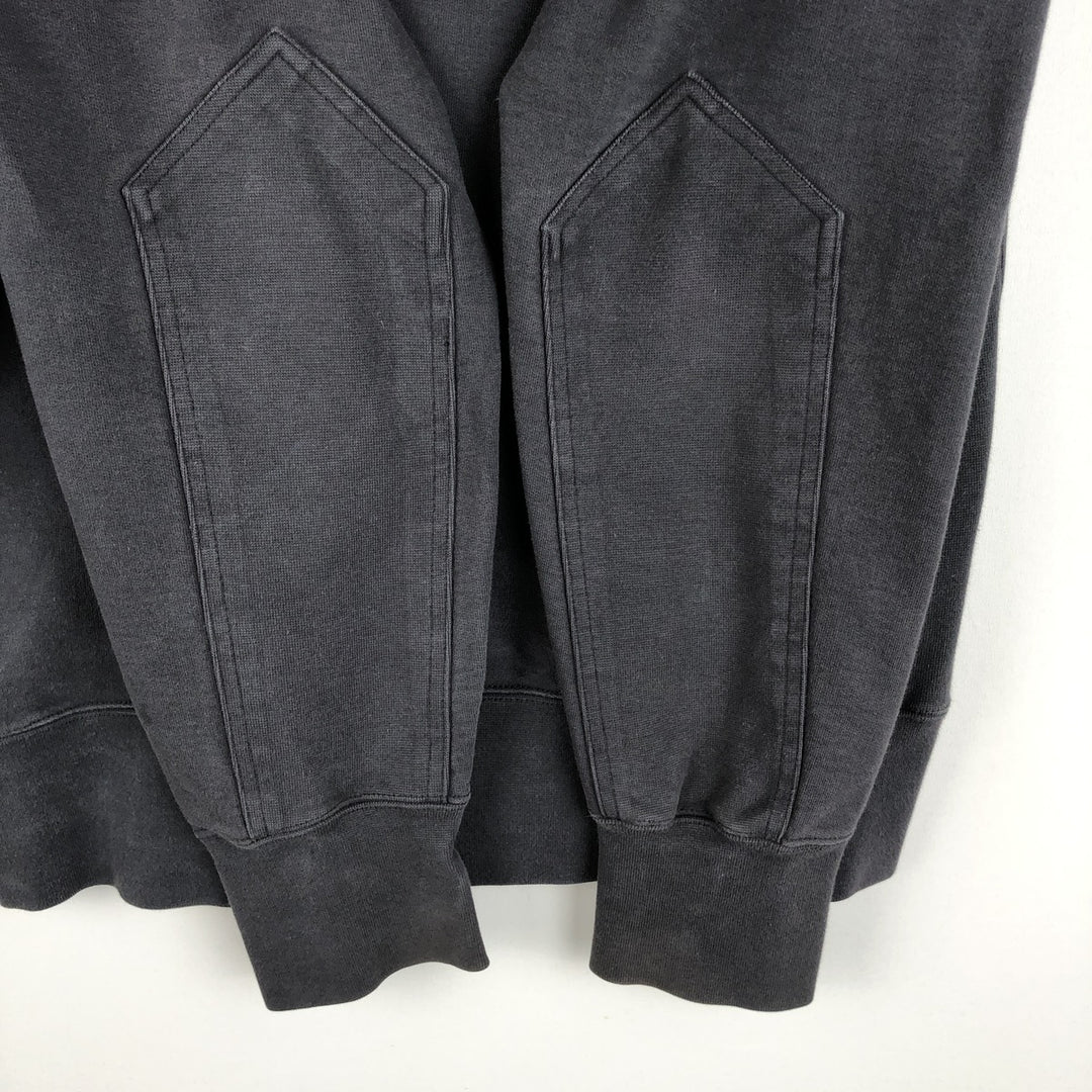 AMERICAN GIANT Full-Zip Sweatshirt, Made in USA, Men's Size L (approx.) cotton Charcoal Vintage Second Hand