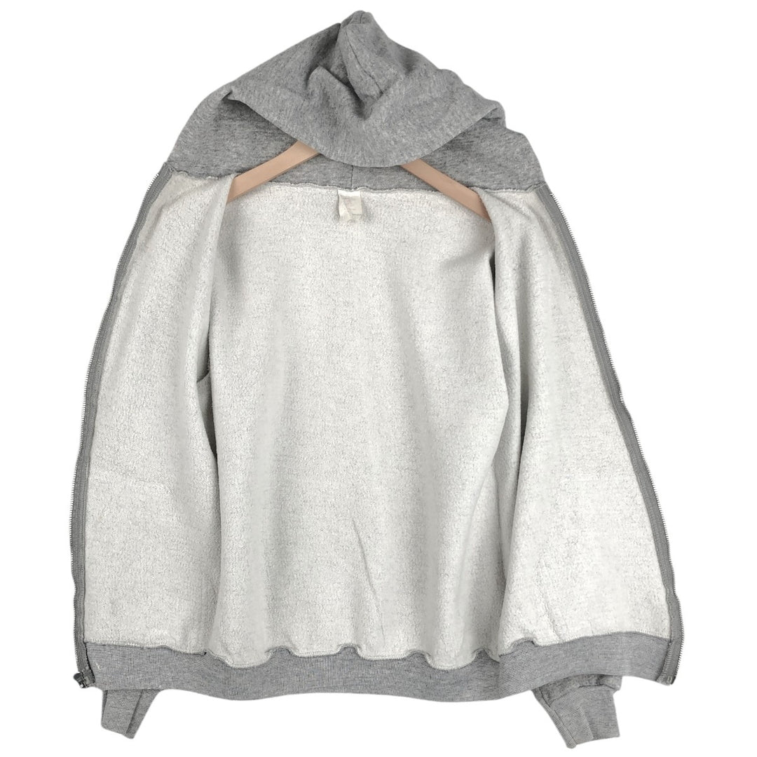 80'S TULTEX Full-Zip Sweatshirt, Made in USA, Women's Size M (Equivalent), Vintage acrylic gray type Vintage Second Hand