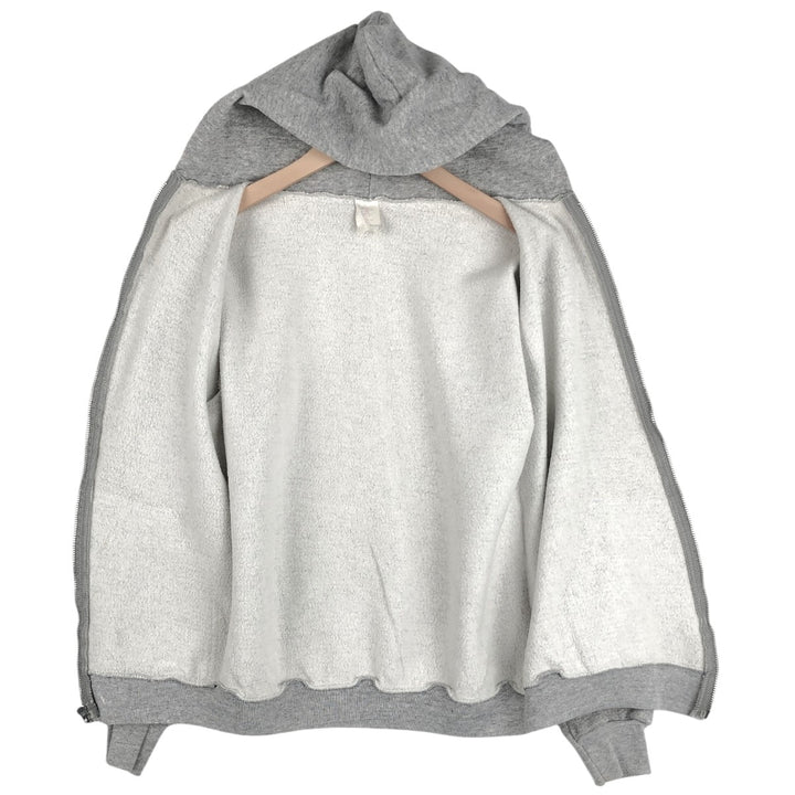 80'S TULTEX Full-Zip Sweatshirt, Made in USA, Women's Size M (Equivalent), Vintage acrylic gray type Vintage Second Hand