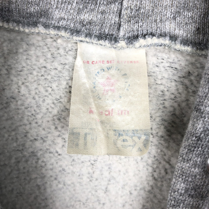 80'S TULTEX Full-Zip Sweatshirt, Made in USA, Women's Size M (Equivalent), Vintage acrylic gray type Vintage Second Hand