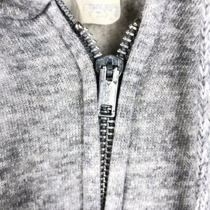 80'S TULTEX Full-Zip Sweatshirt, Made in USA, Women's Size M (Equivalent), Vintage acrylic gray type Vintage Second Hand