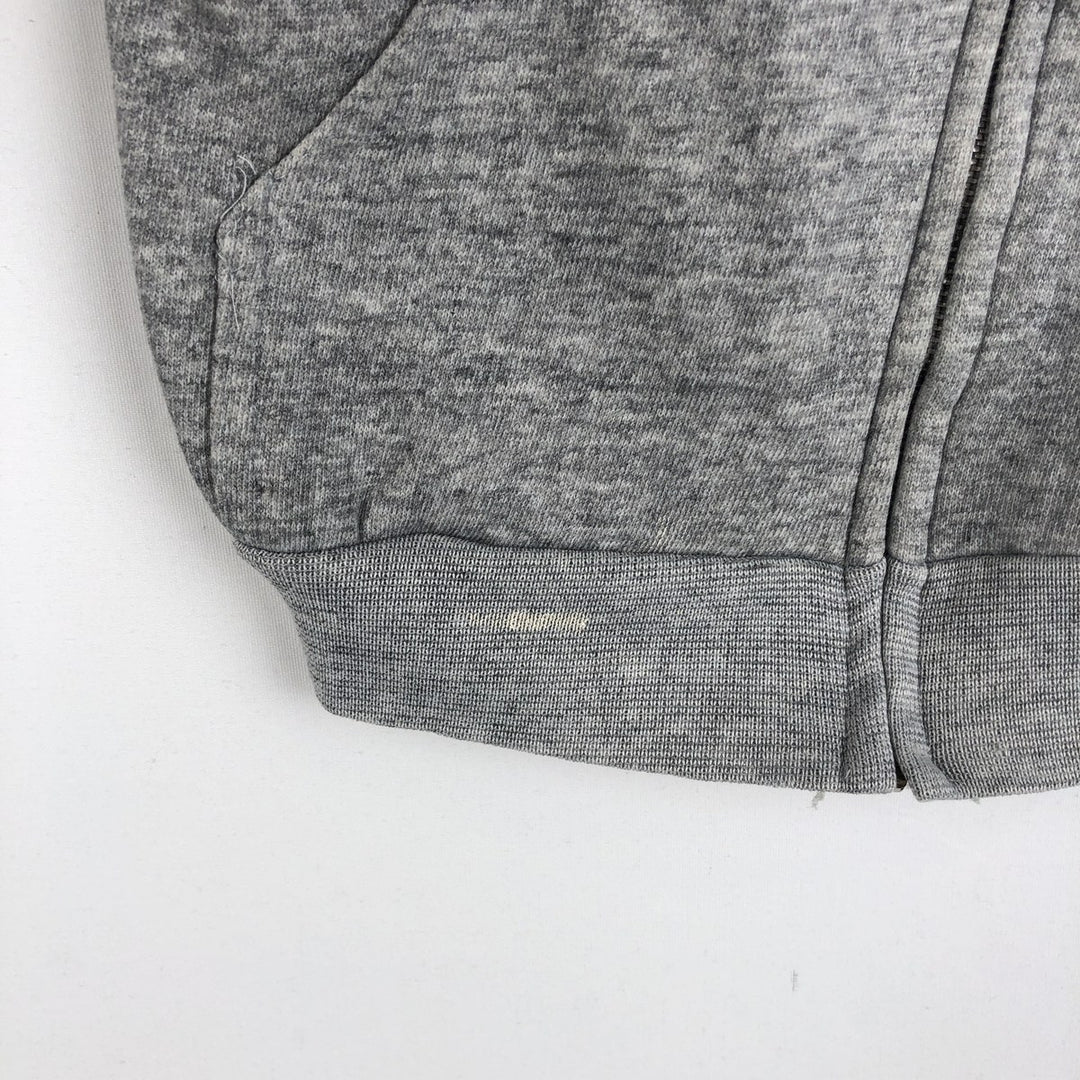 80'S TULTEX Full-Zip Sweatshirt, Made in USA, Women's Size M (Equivalent), Vintage acrylic gray type Vintage Second Hand