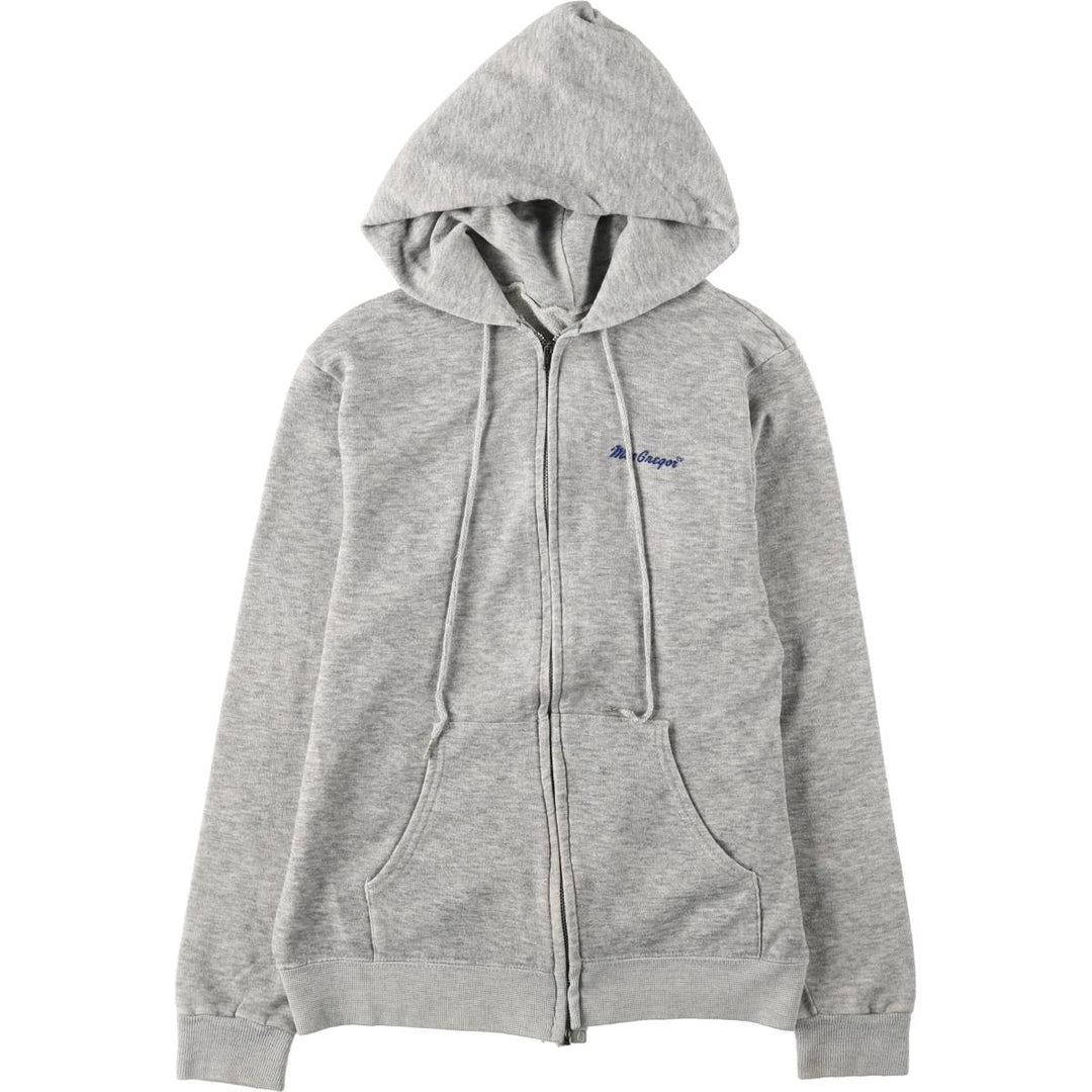 McGREGOR Sweat Full-Zip Hoodie, Women's Size S (approx.) unclear gray type Vintage Second Hand