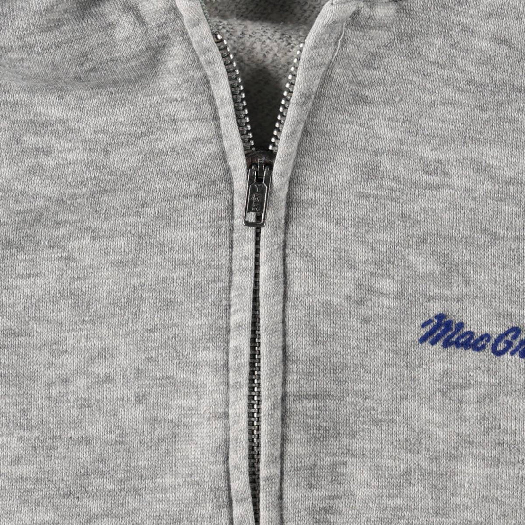 McGREGOR Sweat Full-Zip Hoodie, Women's Size S (approx.) unclear gray type Vintage Second Hand