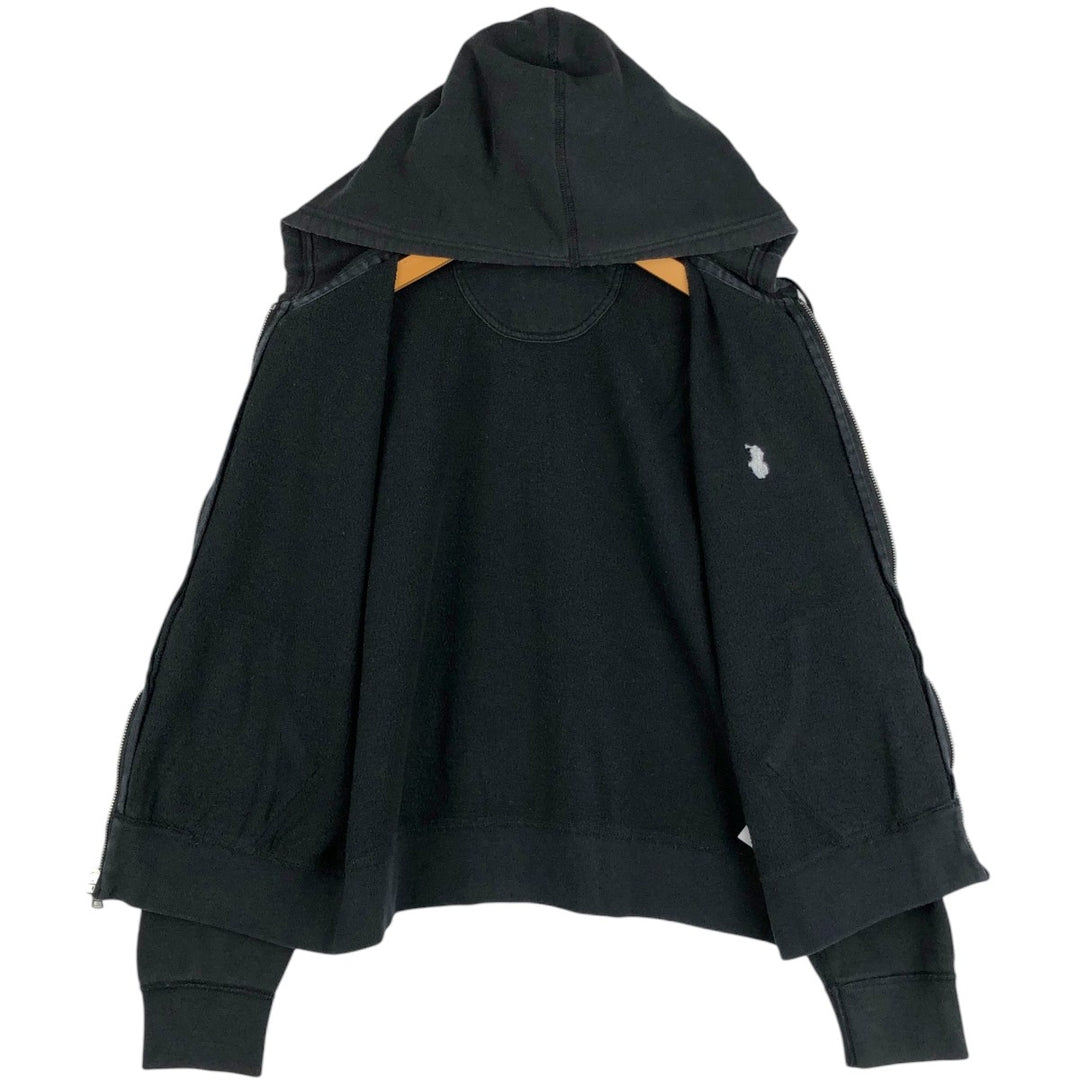 Ralph Lauren POLO RALPH LAUREN Sweat Full-Zip Hoodie, Women's Size XL (approx.) cotton black type Vintage Second Hand