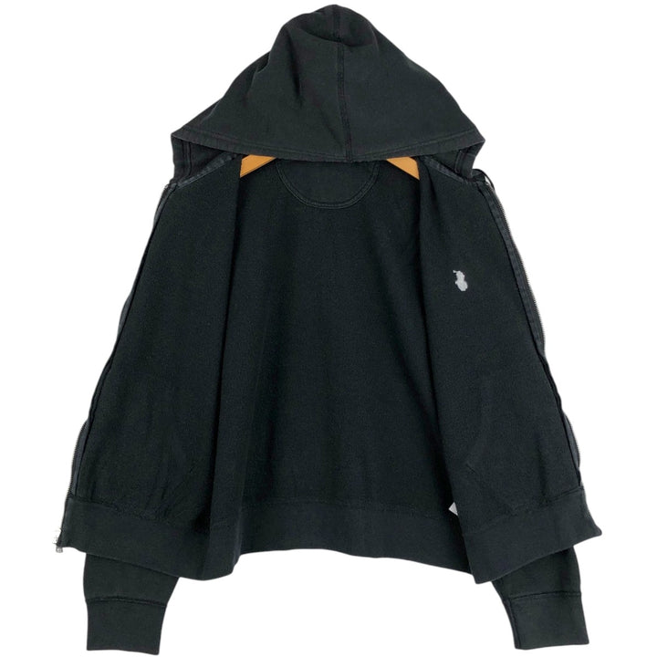 Ralph Lauren POLO RALPH LAUREN Sweat Full-Zip Hoodie, Women's Size XL (approx.) cotton black type Vintage Second Hand