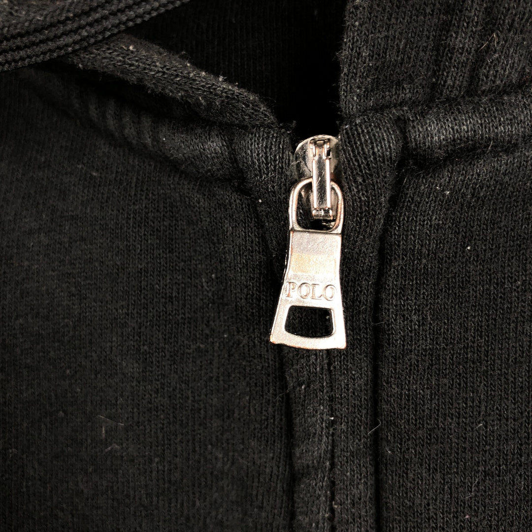 Ralph Lauren POLO RALPH LAUREN Sweat Full-Zip Hoodie, Women's Size XL (approx.) cotton black type Vintage Second Hand