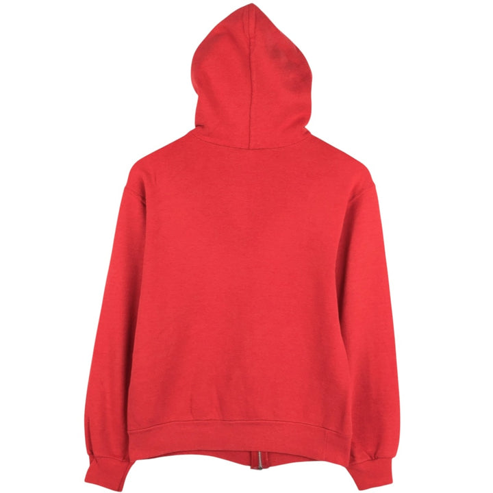 1980'S Hanes Coca-Cola Advertising Full-Zip Sweatshirt Hoodie, Made in USA, Men's Size S (Equivalent), Vintage cotton red type Vintage Second Hand