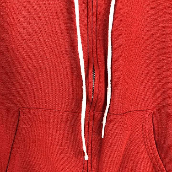 1980'S Hanes Coca-Cola Advertising Full-Zip Sweatshirt Hoodie, Made in USA, Men's Size S (Equivalent), Vintage cotton red type Vintage Second Hand