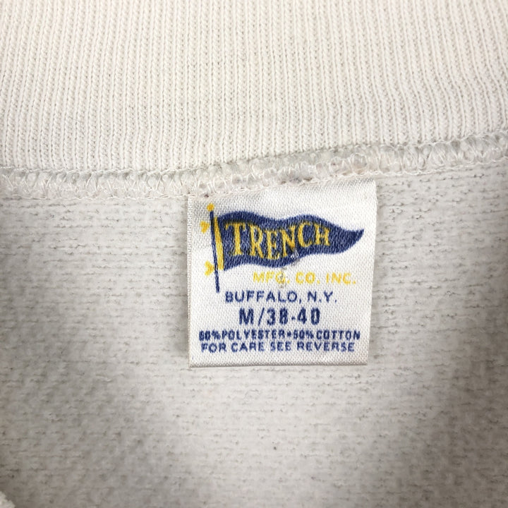 80'S TRENCH Minnesota Vikings Logo Sweatshirt, Made in USA, Men's Size M (approx.), Vintage polyester white type Vintage Second Hand