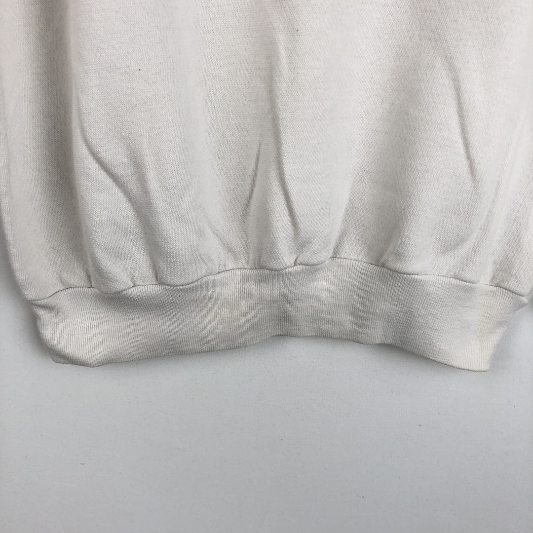 80'S TRENCH Minnesota Vikings Logo Sweatshirt, Made in USA, Men's Size M (approx.), Vintage polyester white type Vintage Second Hand