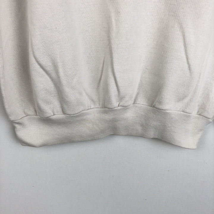 80'S TRENCH Minnesota Vikings Logo Sweatshirt, Made in USA, Men's Size M (approx.), Vintage polyester white type Vintage Second Hand