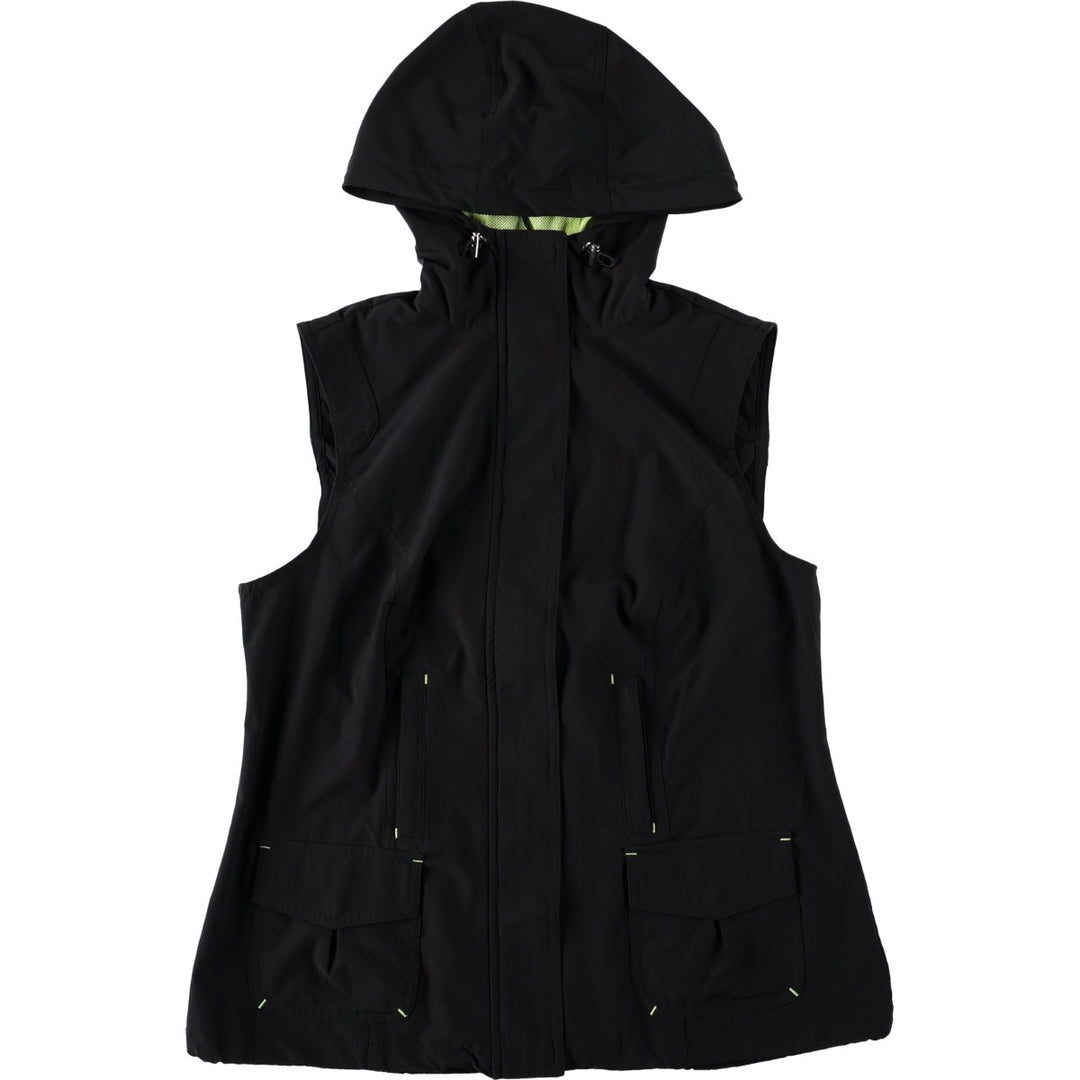 CHICO'S Zenergy Hooded Softshell Vest, Women's Size S polyester black type Vintage Second Hand