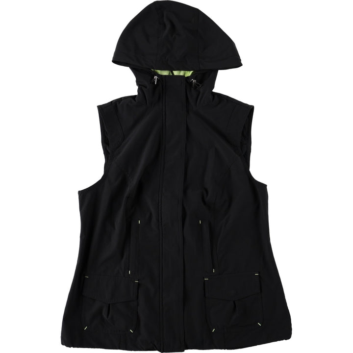 CHICO'S Zenergy Hooded Softshell Vest, Women's Size S polyester black type Vintage Second Hand