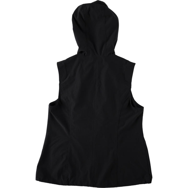 CHICO'S Zenergy Hooded Softshell Vest, Women's Size S polyester black type Vintage Second Hand