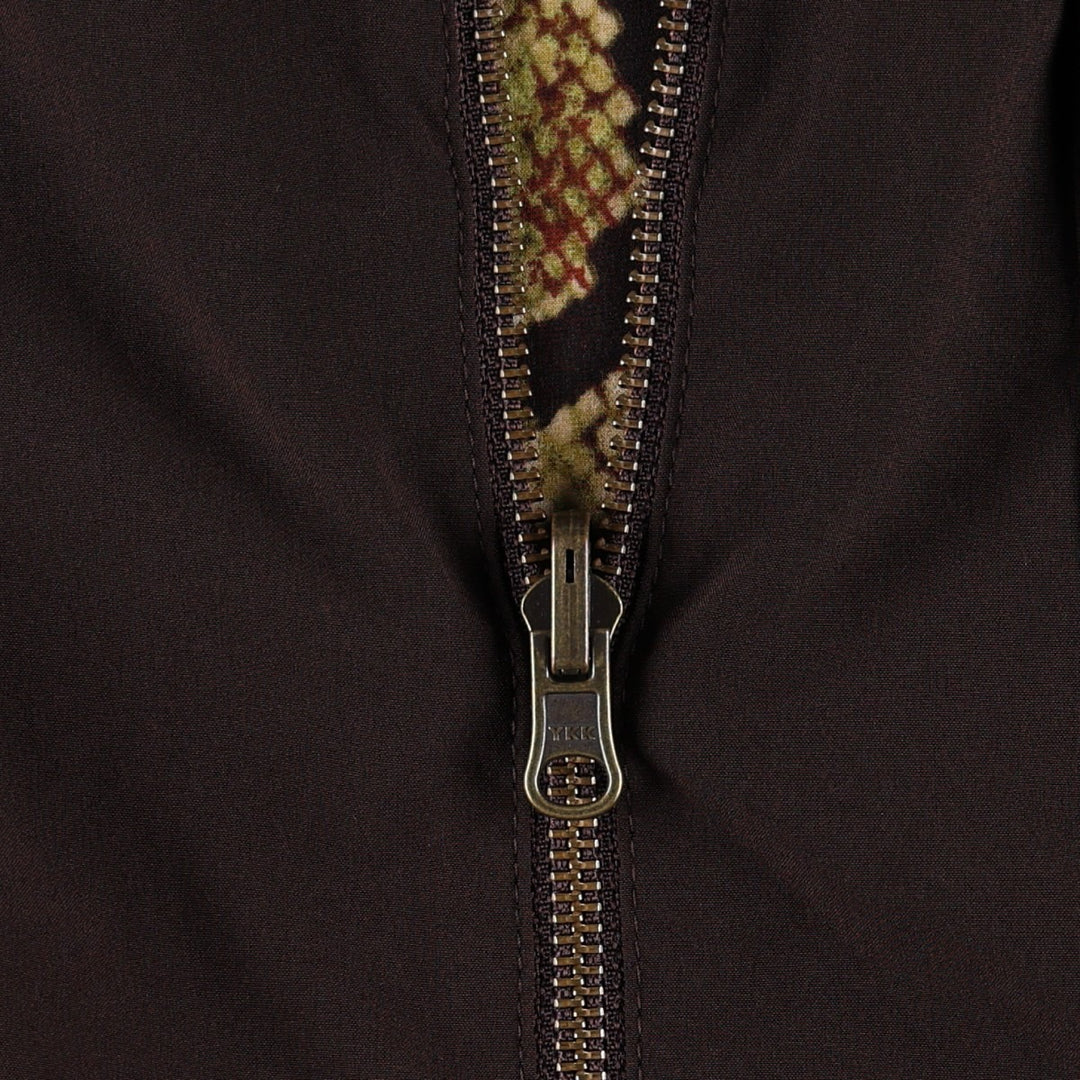 CHICO'S Zenergy Snake Pattern Python Hooded Reversible Softshell Vest (Women's Size M) polyester dark chocolate Vintage Second Hand