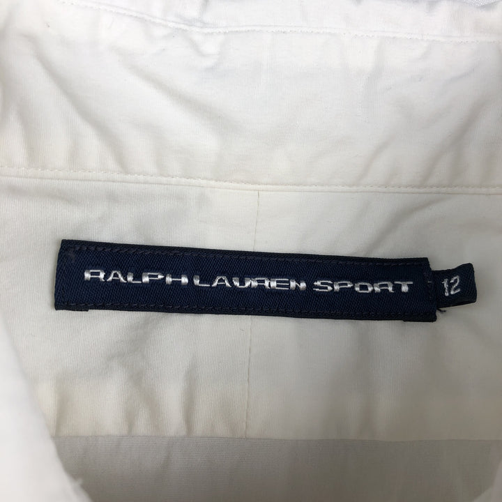 Ralph Lauren RALPH LAUREN SPORT 3/4 Sleeve Cotton Shirt, Women's Size XL (approx.) cotton white type Vintage Second Hand