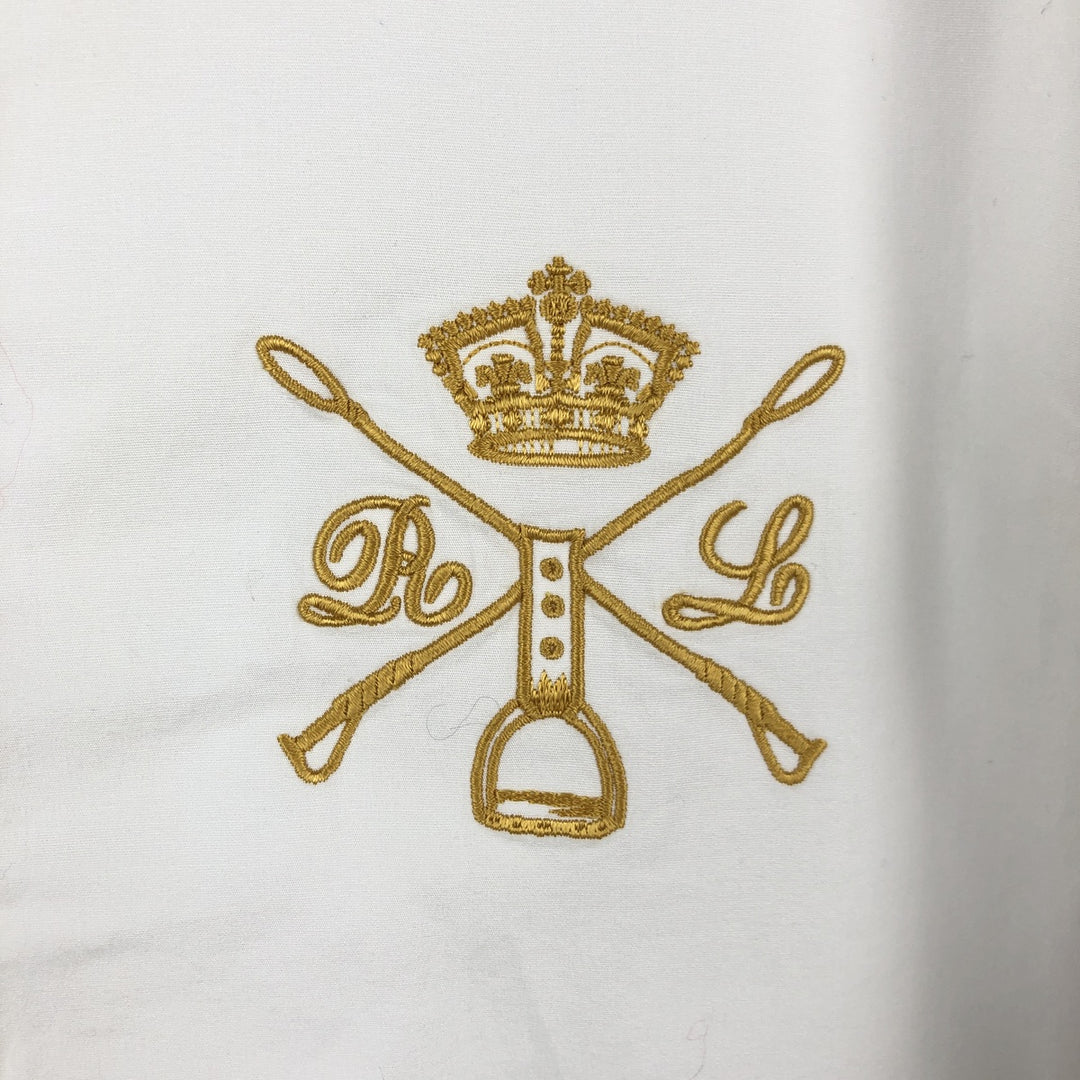 Ralph Lauren RALPH LAUREN SPORT 3/4 Sleeve Cotton Shirt, Women's Size XL (approx.) cotton white type Vintage Second Hand