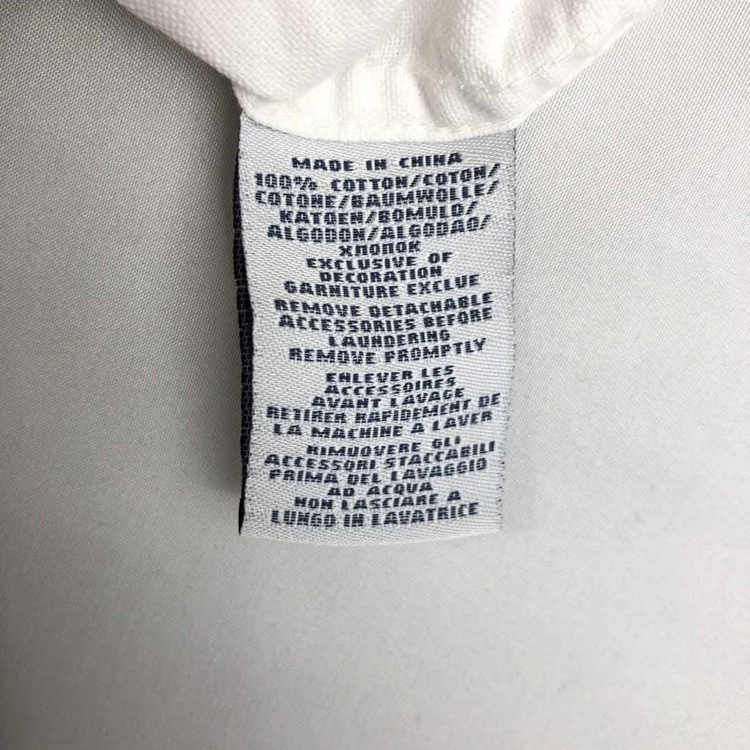 Ralph Lauren RALPH LAUREN SPORT Long-Sleeve Cotton Shirt, Women's Size L (approx.) cotton white type Vintage Second Hand