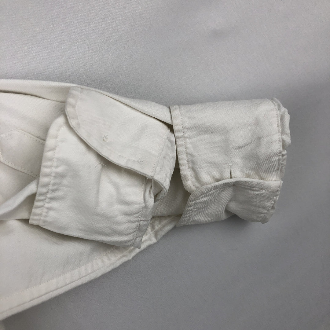 Ralph Lauren RALPH LAUREN SPORT Long-Sleeve Cotton Shirt, Women's Size L (approx.) cotton white type Vintage Second Hand