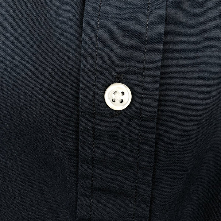 Ralph Lauren POLO RALPH LAUREN Wide Collar Long Sleeve Cotton Shirt, Women's Size M (approx.) cotton navy blue type Vintage Second Hand