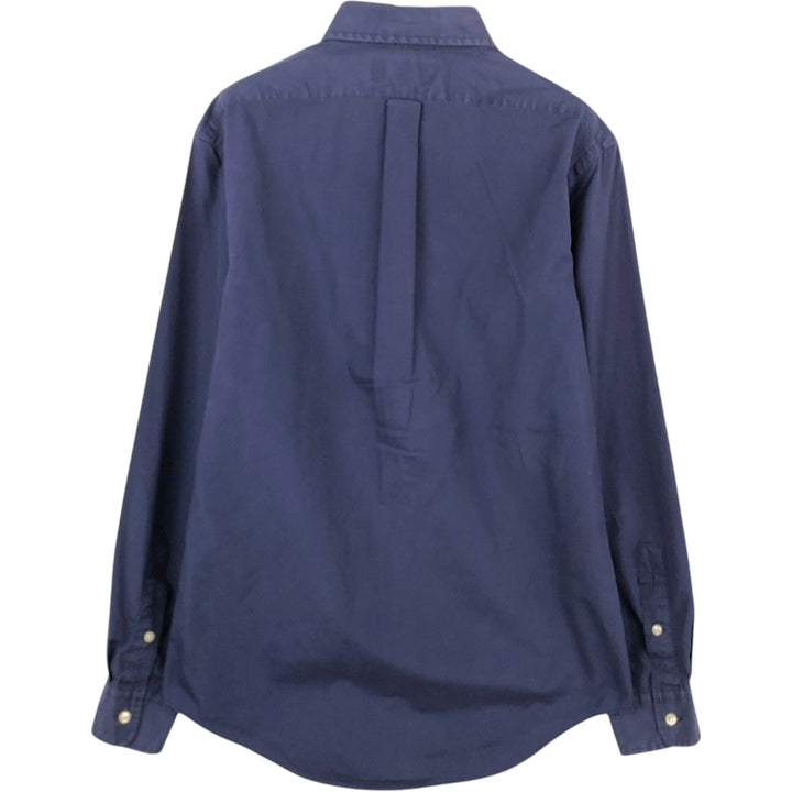 Ralph Lauren Custom Fit Long Sleeve Button-Down Shirt, Men's Size Small cotton navy blue type Vintage Second Hand