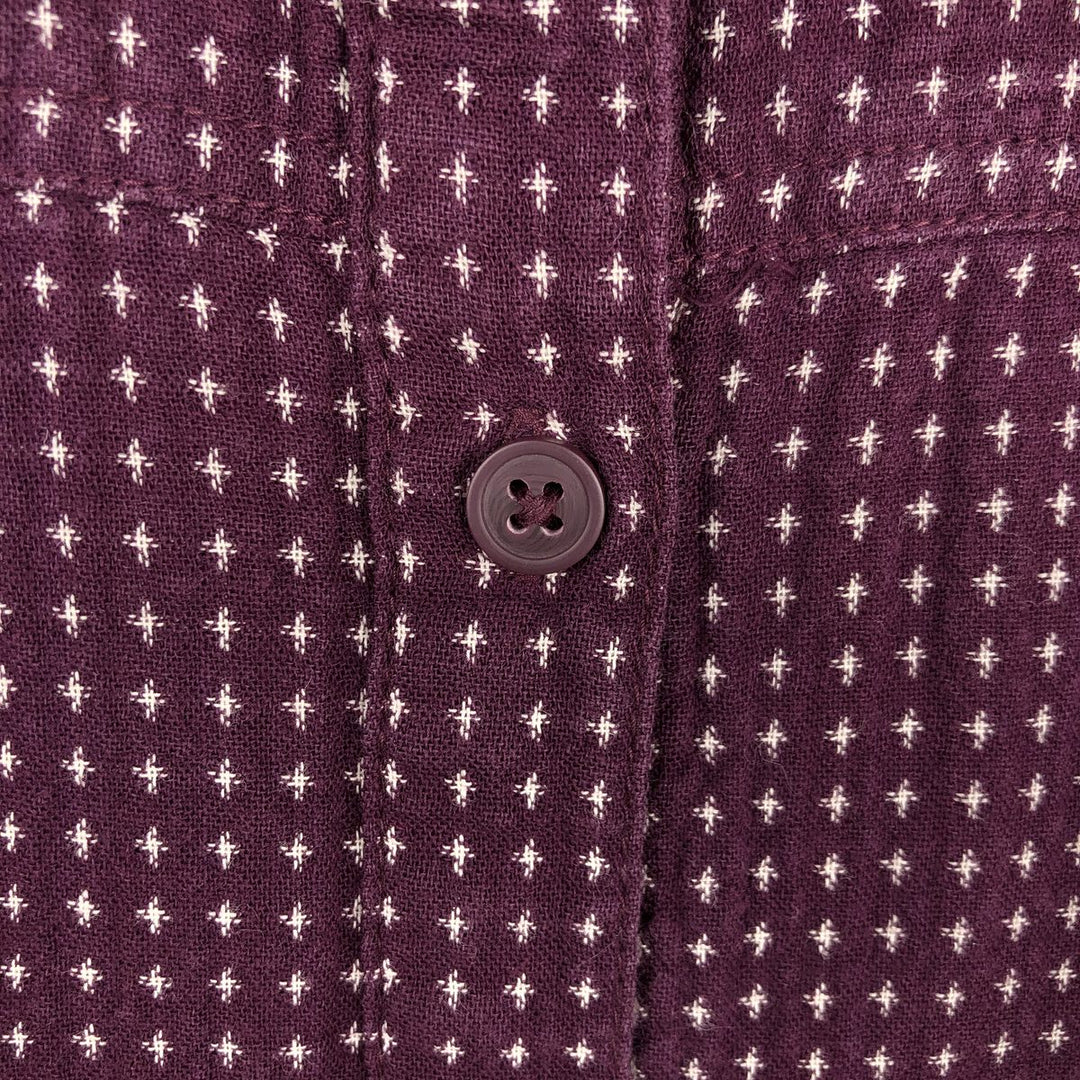 Columbia all-over print long-sleeved cotton shirt, women's size M. cotton purple type Vintage Second Hand