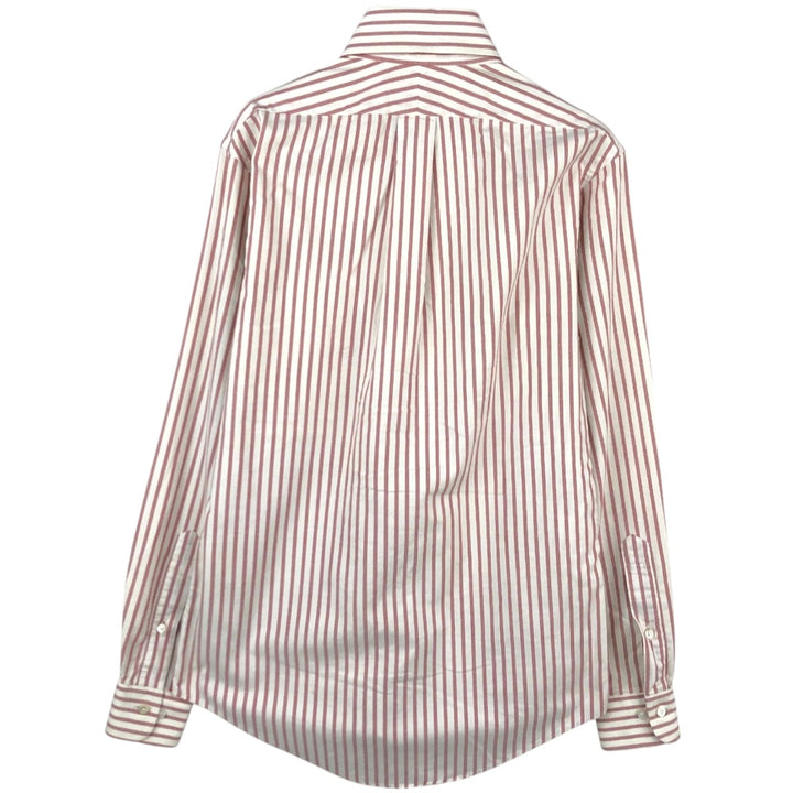 Brooks Brothers MAKERS Est.1818 Long-Sleeve Button-Down Striped Shirt, Made in USA, Women's Size M (approx.) cotton white type Vintage Second Hand