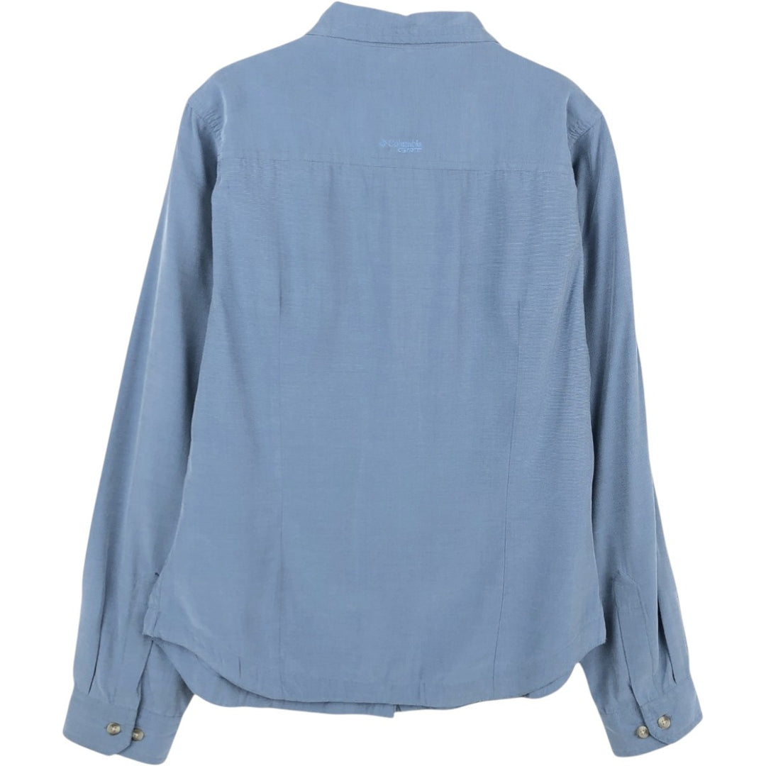 Columbia GRT Long-Sleeve Shirt, Women's Size M (approx.) others blue type Vintage Second Hand