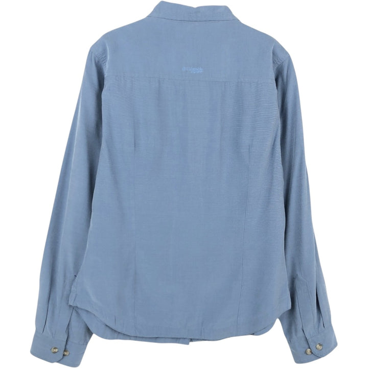 Columbia GRT Long-Sleeve Shirt, Women's Size M (approx.) others blue type Vintage Second Hand
