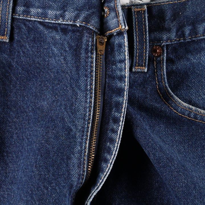 00'S Levi's 505 REGULAR FIT STRAIGHT LEG tapered denim pants made in USA, men's w36 equivalent cotton blue type Vintage Second Hand