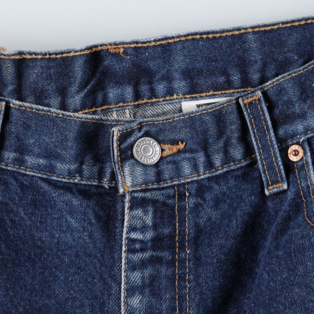 00'S Levi's 505 REGULAR FIT STRAIGHT LEG tapered denim pants made in USA, men's w36 equivalent cotton blue type Vintage Second Hand