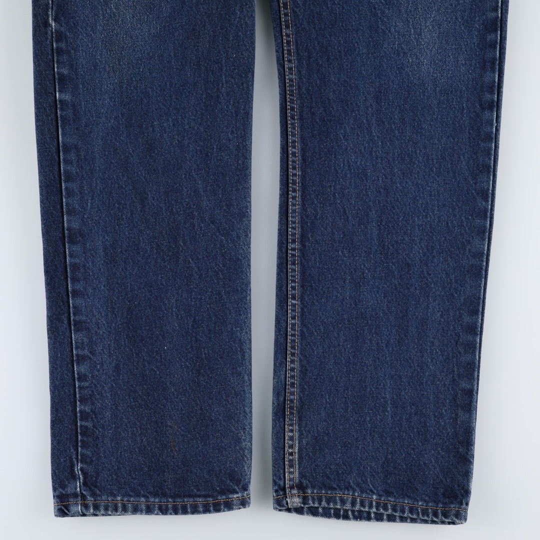 00'S Levi's 505 REGULAR FIT STRAIGHT LEG tapered denim pants made in USA, men's w36 equivalent cotton blue type Vintage Second Hand