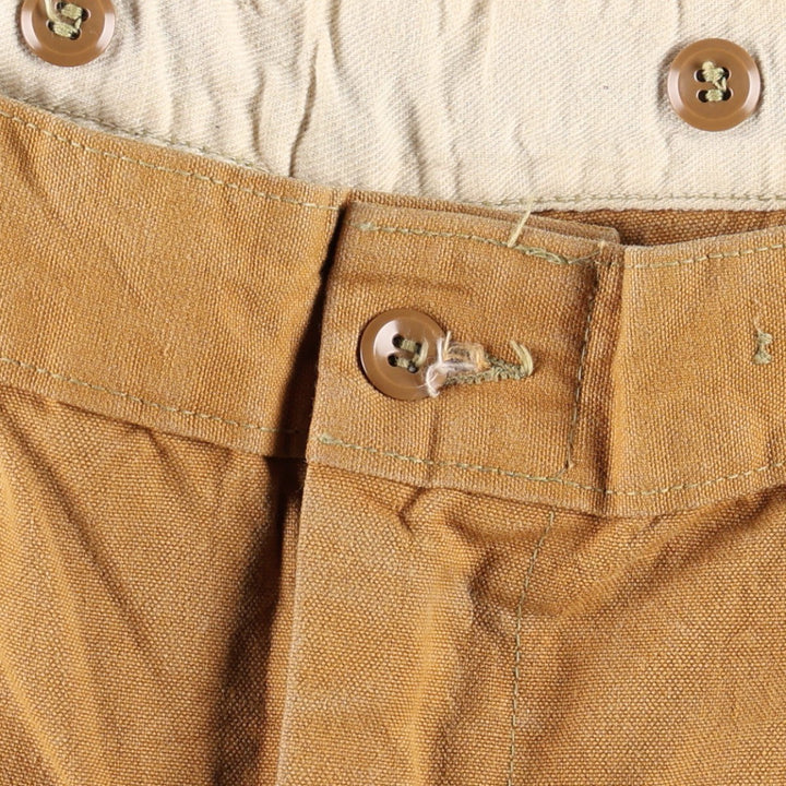 1950'S Western Auto Supply Revelation Duck Hunting Pants, Men's Size W36 (approx.), Vintage cotton Khaki type beige Vintage Second Hand