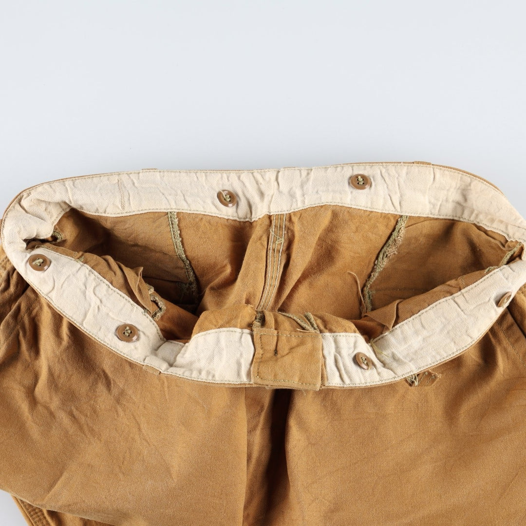 1950'S Western Auto Supply Revelation Duck Hunting Pants, Men's Size W36 (approx.), Vintage cotton Khaki type beige Vintage Second Hand