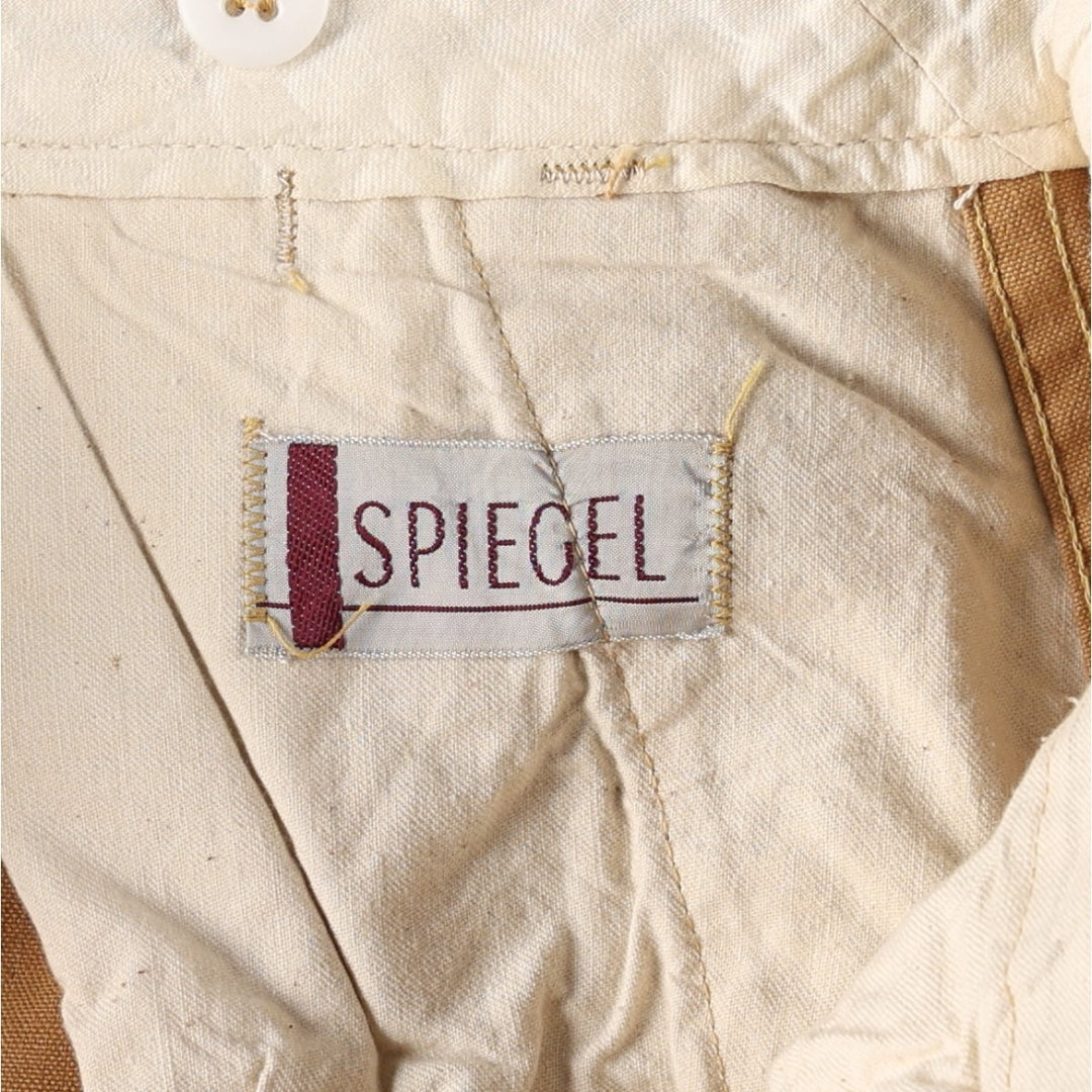 ~1980'S Spiegel Double Knee Duck Hunting Pants, Made in USA, Men's W35 (approx.), Vintage cotton Khaki type beige Vintage Second Hand