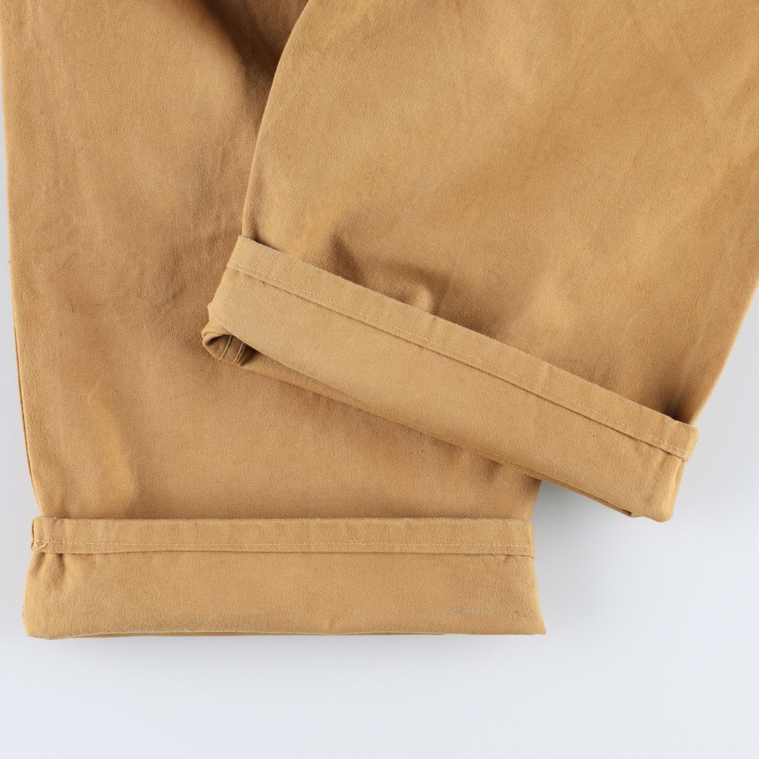 ~1980'S Spiegel Double Knee Duck Hunting Pants, Made in USA, Men's W35 (approx.), Vintage cotton Khaki type beige Vintage Second Hand