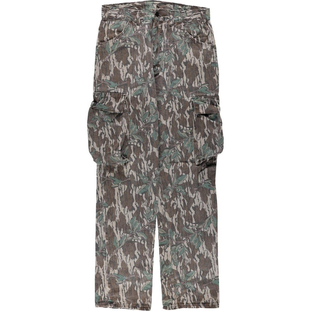 ~80'S Camouflage Pattern Realtree Camo Cargo Pants Men's W32 (approx.) Vintage unclear brown type Vintage Second Hand