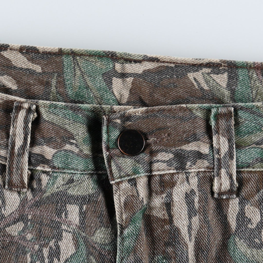 ~80'S Camouflage Pattern Realtree Camo Cargo Pants Men's W32 (approx.) Vintage unclear brown type Vintage Second Hand