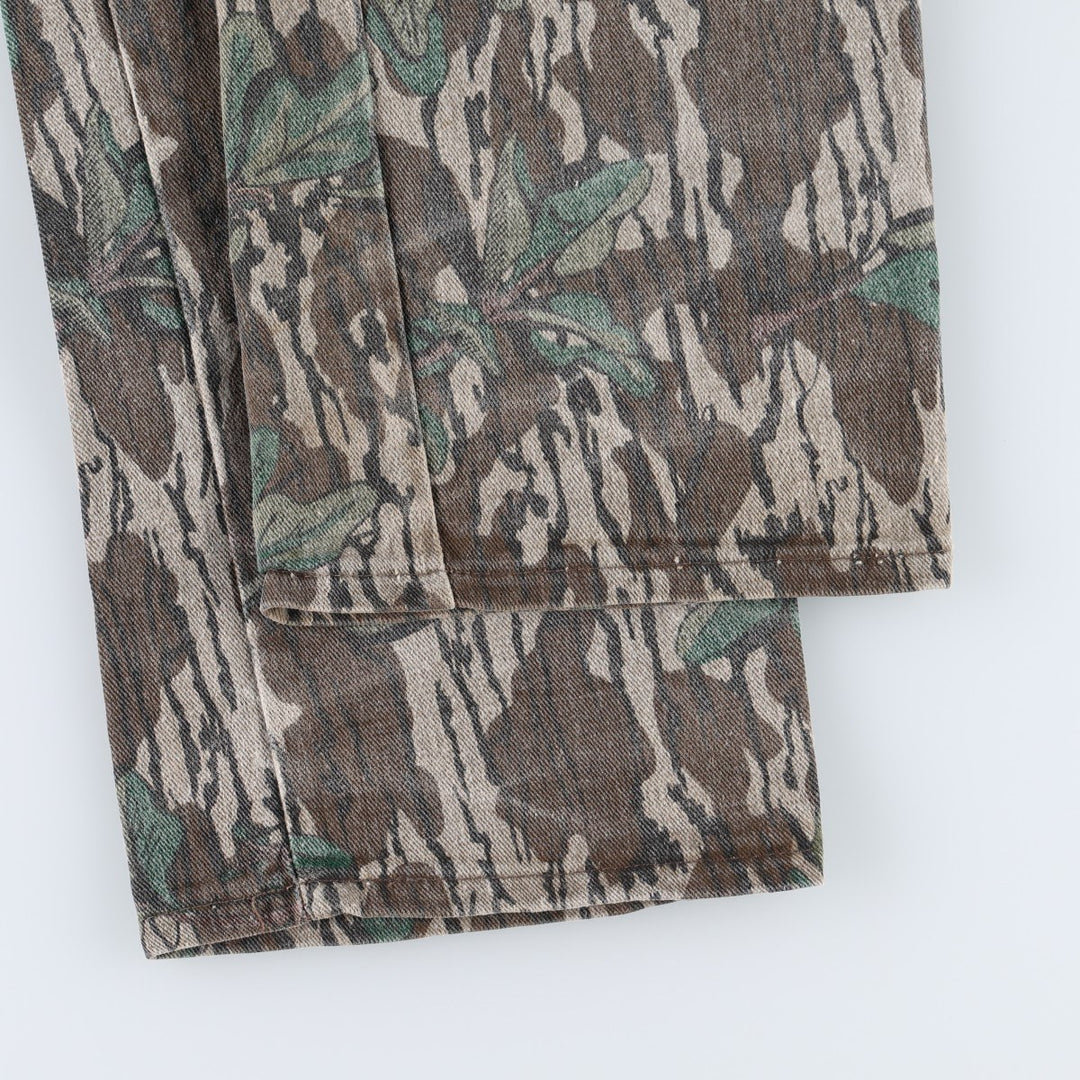 ~80'S Camouflage Pattern Realtree Camo Cargo Pants Men's W32 (approx.) Vintage unclear brown type Vintage Second Hand