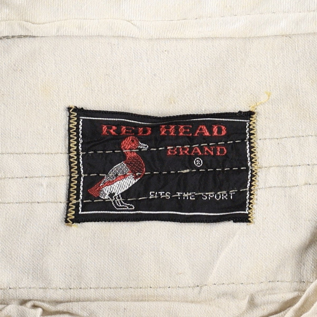 1960'S Red Head Hunting Pants, Men's Size W35 (approx.), Vintage unclear Khaki type beige Vintage Second Hand