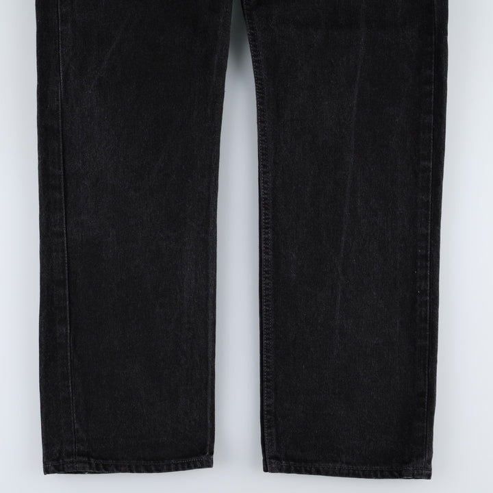 1990'S Levi's 501 0660 Black Denim Straight Leg Jeans, Made in USA, Men's Size W34 (approx.), Vintage cotton black type Vintage Second Hand