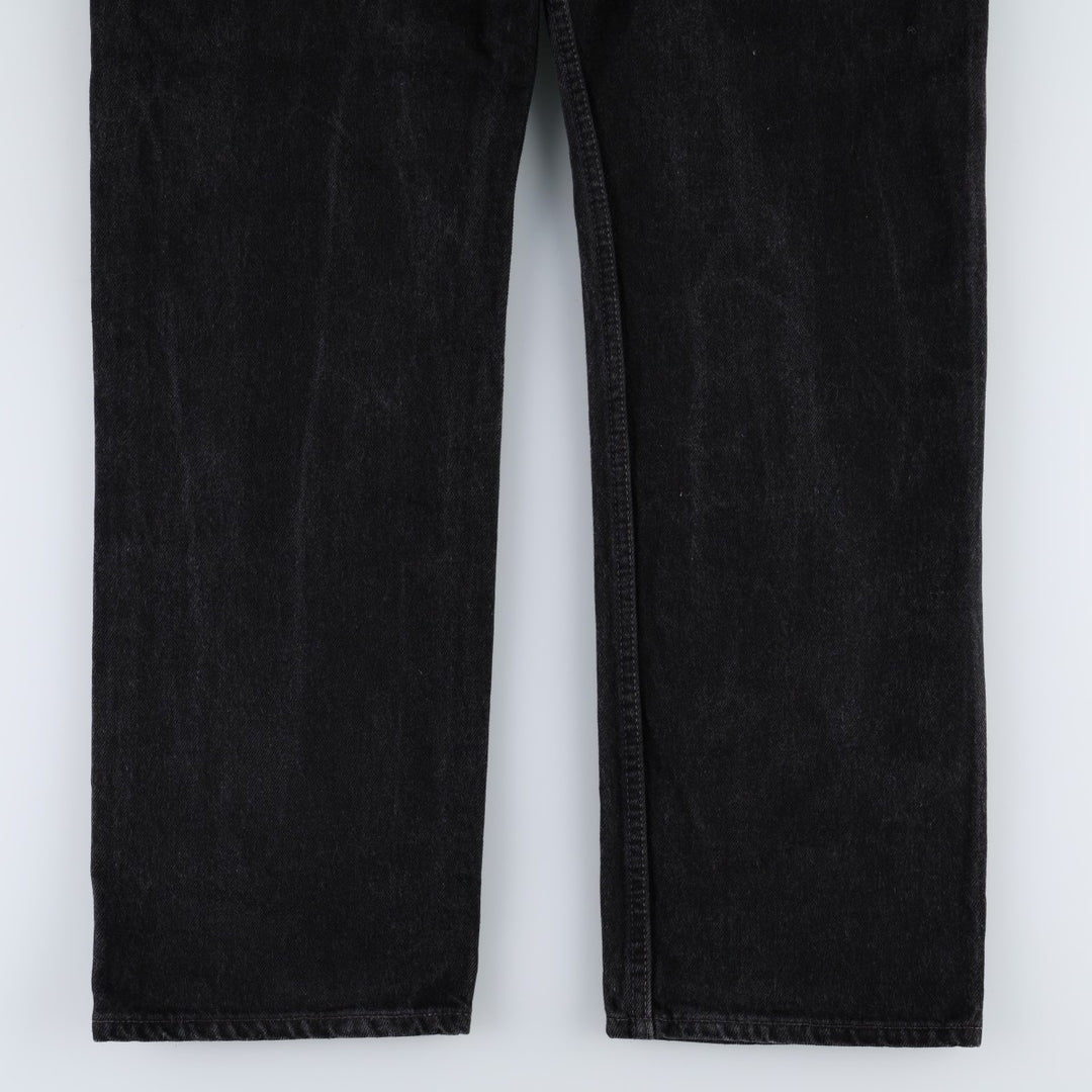 1990'S Levi's 501 0660 Black Denim Straight Leg Jeans, Made in USA, Men's Size W34 (approx.), Vintage cotton black type Vintage Second Hand
