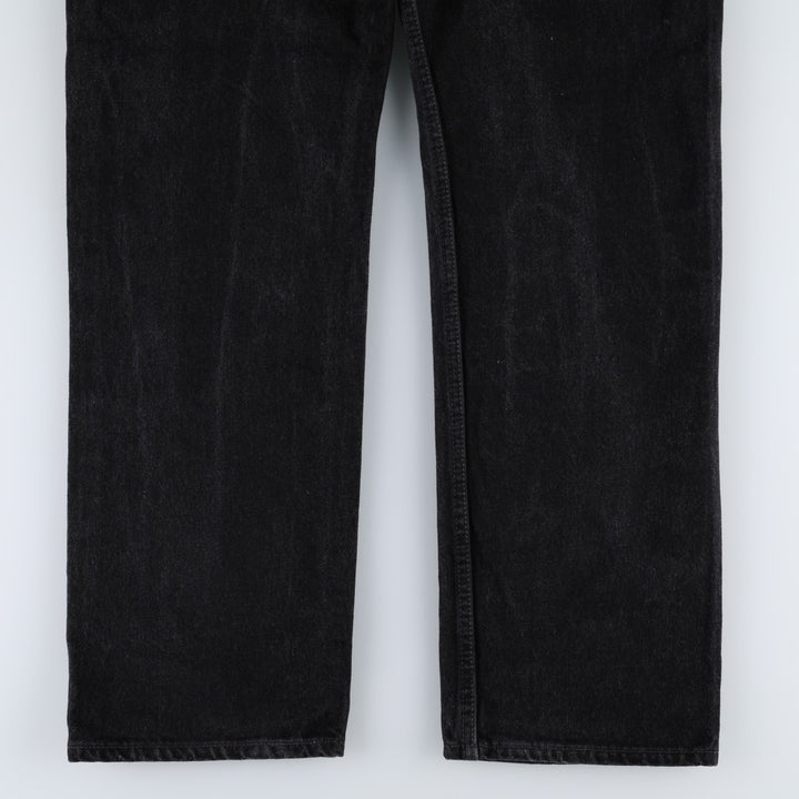 1990'S Levi's 501 0660 Black Denim Straight Leg Jeans, Made in USA, Men's Size W34 (approx.), Vintage cotton black type Vintage Second Hand