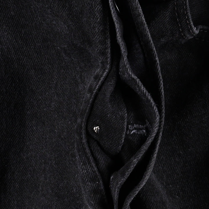 1990'S Levi's 501 0660 Black Denim Straight Leg Jeans, Made in USA, Men's Size W34 (approx.), Vintage cotton black type Vintage Second Hand