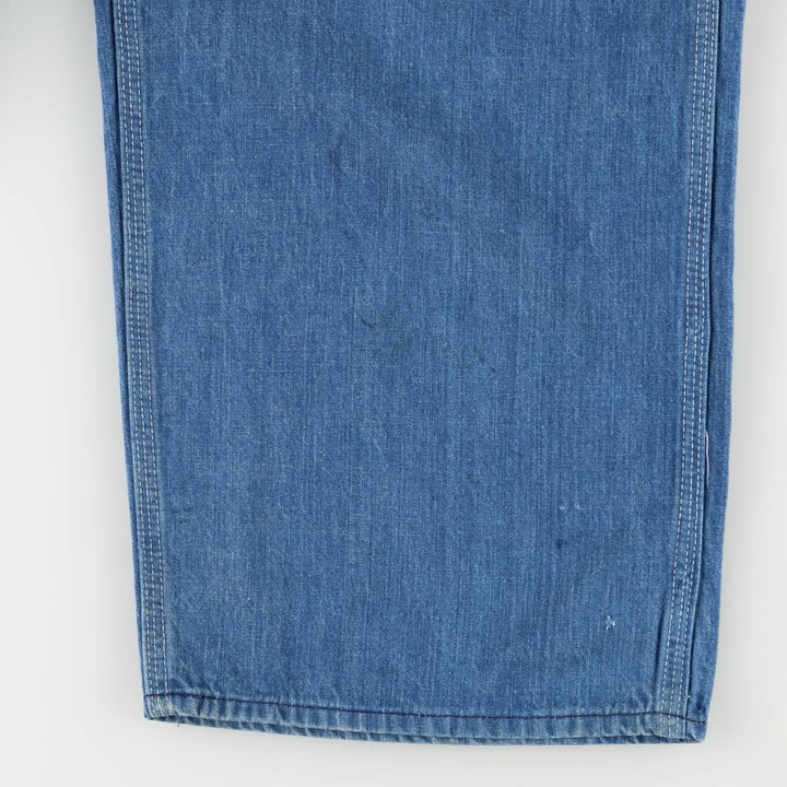 Sears denim overalls, men's size W42 (approx.) cotton Blue type light blue Vintage Second Hand