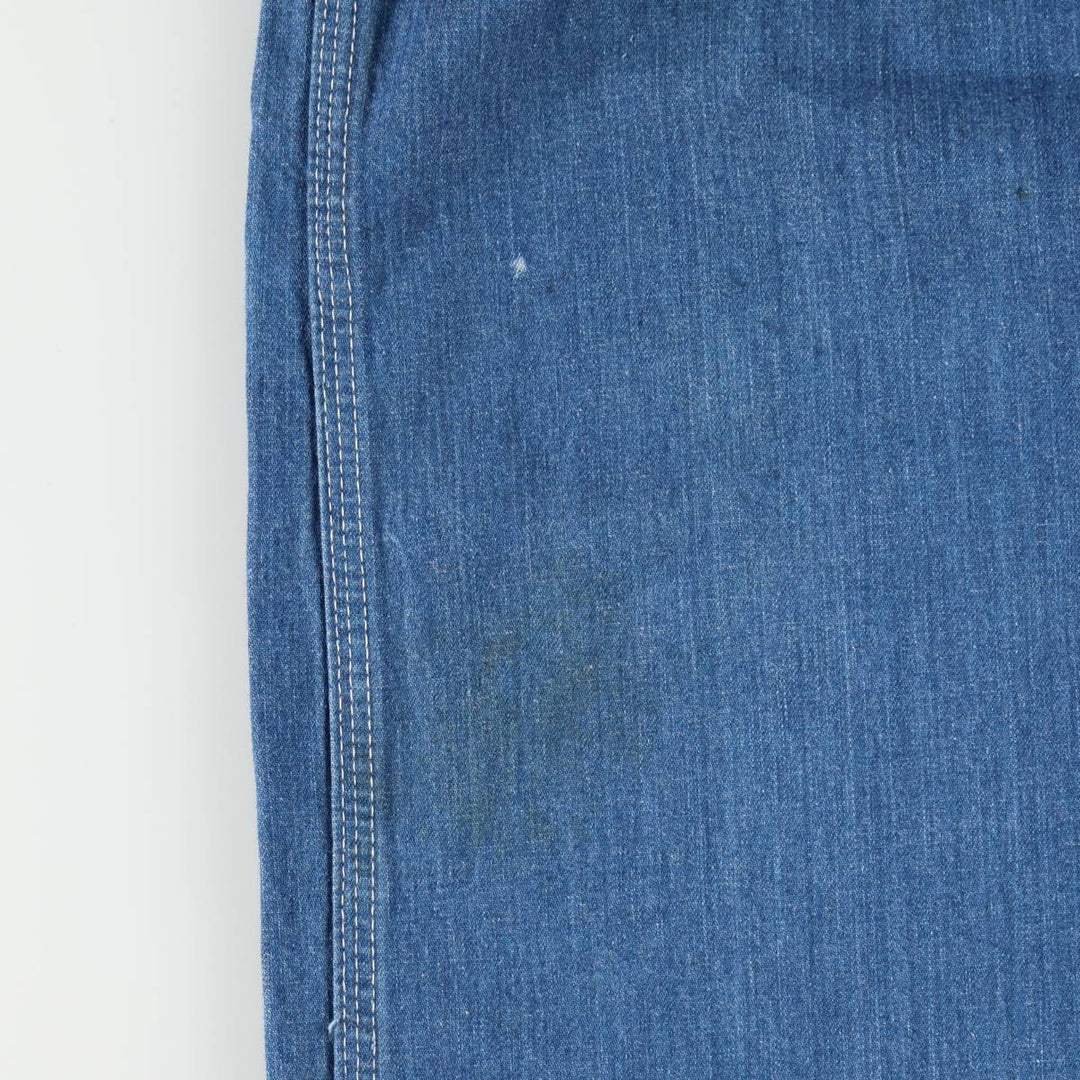 Sears denim overalls, men's size W42 (approx.) cotton Blue type light blue Vintage Second Hand