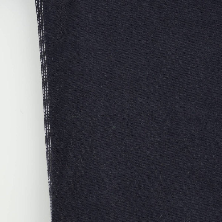 Touchskins denim overalls, made in the USA, men's size W35 (approx.), vintage. polyester navy blue type Vintage Second Hand