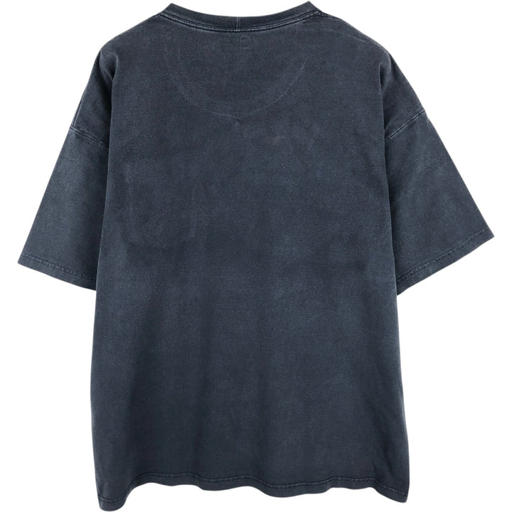 Carhartt plain short-sleeved t-shirt with a single logo pocket, men's size XXXL equivalent. cotton blue type Vintage Second Hand