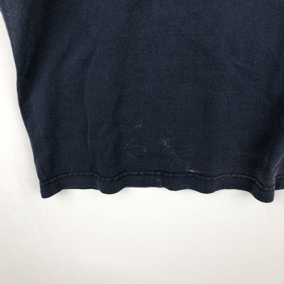 Carhartt plain short-sleeved t-shirt with a single logo pocket, men's size XXXL equivalent. cotton blue type Vintage Second Hand